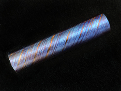 ⌀ 28 x 120 mm FF Rainbow-Ti rod - Mosaic / Twist patt. - Titanium damascus
