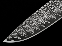 3.8 x 51 x 150 mm Elmax Core stainless damascus - Ladder patt.