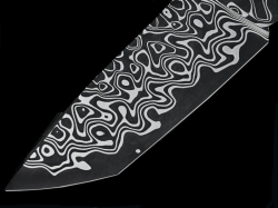 3.4 x 55 x 130 mm MagnaCut Core stainless damascus - Cyclops patt.