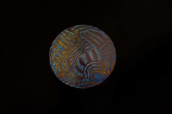 dia 25,4 x 187 mm Moku-Ti rod - 2 alloys  - BasketWave pattern damascus