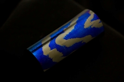 dia 23,8 x 55 mm Zircu-Ti rod - 2 alloys  - Experimental pattern damascus