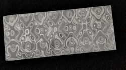 4.1 x 53 x 125 mm FF ELMAX Core flat - Cyclops patt. - Core stainless damascus