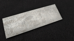 3.8 x 52 x 155 mm FF MARTENSITE flat stainless damascus - Experimental patt.