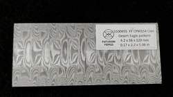 4.2 x 56 x 129 mm CPM154 Core stainless damascus - Desert Eagle patt.
