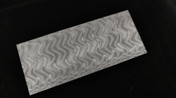 4 x 54 x 130 mm FF ELMAX Core flat - Waves patt. - Core stainless damascus