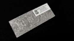 4 x 54 x 135 mm FF ELMAX Core flat - Futuron patt. - Core stainless damascus