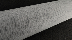 3.3 x 57 x 400 mm FF MARTENSITE flat stainless damascus - Ladder patt.