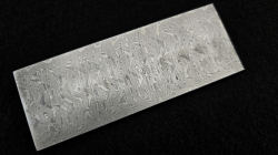 3.9 x 55 x 150 mm FF CONTRAST flat - CC / Waves patt. - stainless damascus