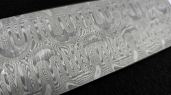 3.5 x 55 x 225 mm FF CONTRAST flat - CC / New Moon patt. - stainless damascus