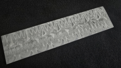 3.5 x 55 x 225 mm FF CONTRAST flat - CC / New Moon patt. - stainless damascus