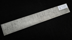 4.7 x 55 x 360 mm FF CONTRAST flat - CC / New Moon patt. - stainless damascus