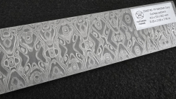 4.6 x 53 x 202 mm MagnaCut Core stainless damascus - Cyclops patt.