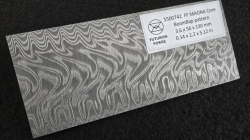 3.6 x 56 x 130 mm MagnaCut Core stainless damascus - BoomBap patt.
