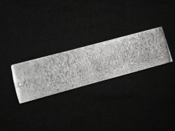 4 x 59 x 240 mm FF MARTENSITE flat stainless damascus - Experimental patt.