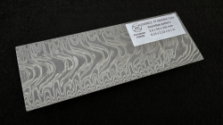 3.4 x 54 x 155 mm MagnaCut Core stainless damascus - BoomBap patt.