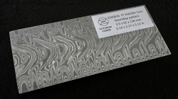 3.5 x 55 x 130 mm MagnaCut Core stainless damascus - BoomBap patt.