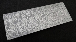 3.5 x 55 x 150 mm FF ELMAX Core flat - New Moon patt. - Core stainless damascus