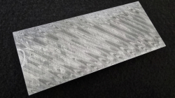 4 x 55 x 130 mm FF ELMAX Core flat - Windy Ladder patt. - Core stainless damascus