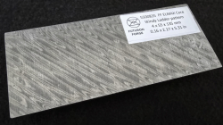 4 x 55 x 135 mm FF ELMAX Core flat - Windy Ladder patt. - Core stainless damascus