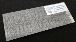4.9 x 56 x 150 mm FF ELMAX Core flat - MX2 / New Moon patt. - Core stainless damascus