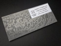 4 x 53 x 118 mm Elmax Core stainless damascus - Experimental patt.