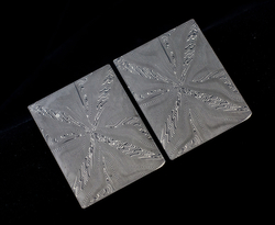 4 x 34 x 44 mm - Bolster Mosaic pat. - Stainlessfuturon (pair - 2pcs)