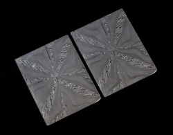 4 x 34 x 44 mm - Bolster Mosaic pat. - Stainlessfuturon (pair - 2pcs)