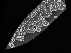 3.4 x 55 x 130 mm MagnaCut Core stainless damascus - Cyclops patt.
