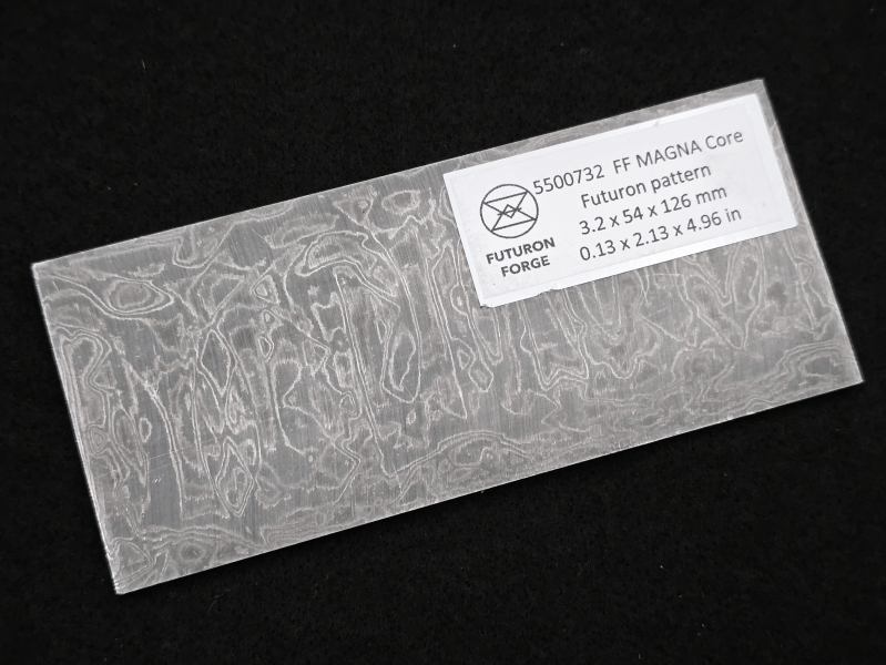3.2 x 54 x 126 mm MagnaCut Core stainless damascus - Futuron patt.